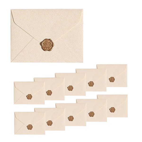 Rajjo 15 Simple Plain Envelopes, Sealing Envelopes, Celebrations, Greetings, Weddings, Invitations (White)