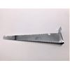 NAHANCO SW10KB Shelf Bracket for Slatwall, Chrome, 10” (1 Ea)