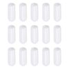 Rebower Screw Thread Protector Cover Rubber End Caps, [for Screw, Bolt] - 3/16" ID/White/50 Pcs