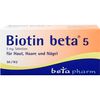 Biotin beta 5 Tabletten, 50 St. Tabletten