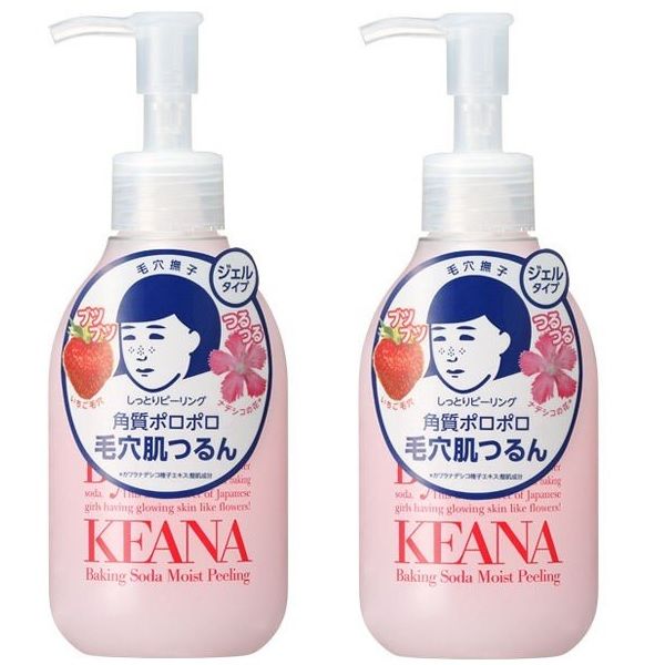 Marathon P5x 2-pack Keana Nadeshiko Moist Peeling 200ml x 2 packs<br> Skin care, face care, peeling, moisturizing, dryness, baking soda, moisturizing, smooth, transparent, fragrance-free, plant-based, recommended beauty salon, Ishizawa Laboratory, bulk pu