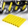 Yellow Heat Protector Insulating Fire Sleeve Spark Plug Wire Boot 8 Cyl
