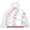 Clover Knitting Needle Gauge, Polypropylene, White, 1