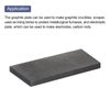 sourcing map Graphite Block Ingot Rectangle Graphite Electrode Plate Board 140x51x10mm for Melting Casting, Electrolysis