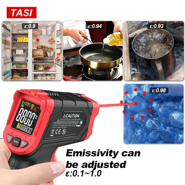 TASI TA601 Infrared Temperature Gun 0.1~1.0 Adjustable Infrared