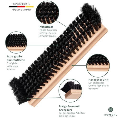 Wallpaper Brush, Made in Germany, Wallpaper Brush, Wallpaper Brush, Wallpaper Wiper for Professionals and Household