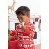 Snowflake Holiday Natural Rubber Teether w/Gingham Rattle Ball