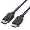 ROLINE DisplayPort Kabel DP - HDTV, ST/ST, schwarz, 2,0 m