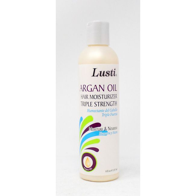 Lusti Argan Oil Hair Moisturizer Triple Strength 8 Ounce