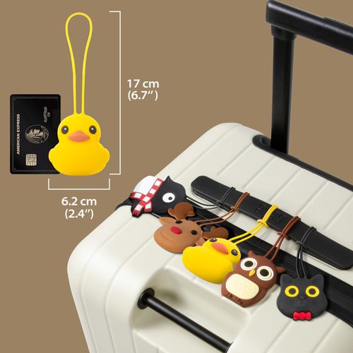[Bone] Luggage Tag, Suitcase, Name Tag, Luggage Tag, Bag Name Tag, Character Carrycase Name Tag, Carrying Case Marking, Suitcase, Waterproof, Silicone, Dustproof, Number Tag, For Business Trips,