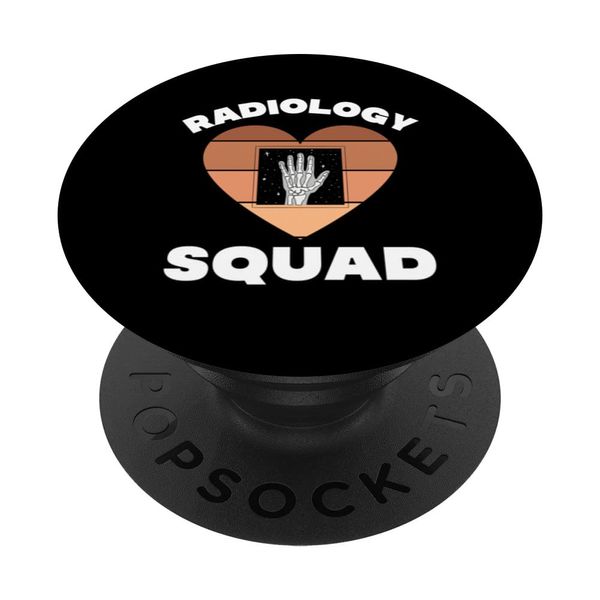 Radiology Squad Black Radiology Technologist Rad Tech Week PopSockets Swappable PopGrip