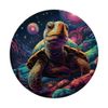 Turtle In Space Galaxy And Planets Graphic PopSockets Standard PopGrip
