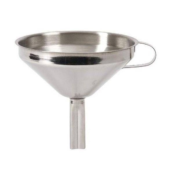 KitchenCraft KCFUNNELSS Stainless Steel Funnel with Filter, 13 cm, Silver