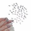 Nail Parts Rhinestones Set of 100 Nail Deco Nail Parts Crystals Mix Size Nail Stones Glass Stones Deco Parts for Resin