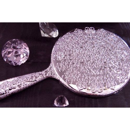 Plated Hand Mirror [Small] Silver