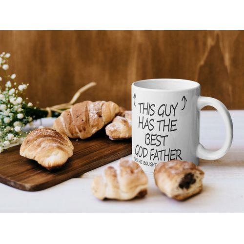 Stuff4 This Guy Has The Best God Father Mug - God Father Gifts, 11oz Ceramic Dishwasher Safe Coffee Mugs - God Son Gifts for Birthday, Christmas Day Presents Gift, Premium Cup - Made in UK