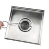 Neodrain 6-Inch Square Shower Drain with Removable Tile Insert Grate,Brushed ...