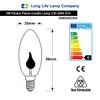 4 x 3w Flicker Flame Candle Light Bulb E14