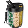 Large Pill Bottle Organizer, Supplement Organizer for Holding 6 Various Vitam...