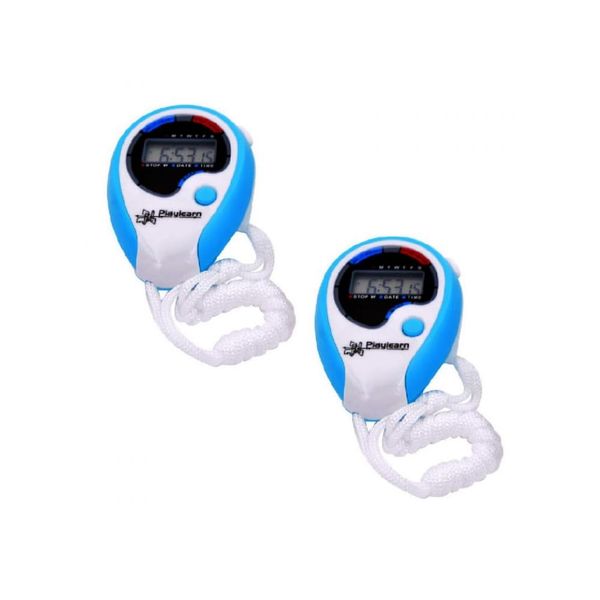 Playlearn 2Pcs Sensory Stopwatch Timer Multi-Function Sport Digital-Kids Stopwatch with Date Time and Countdown Function-Digital Sport Stopwatch Timer for Swimming Running Sports School