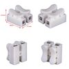 20 X Singles Self Locking Electric Cable Terminal Connec. 1 - 2 or 3- Lock Wire.