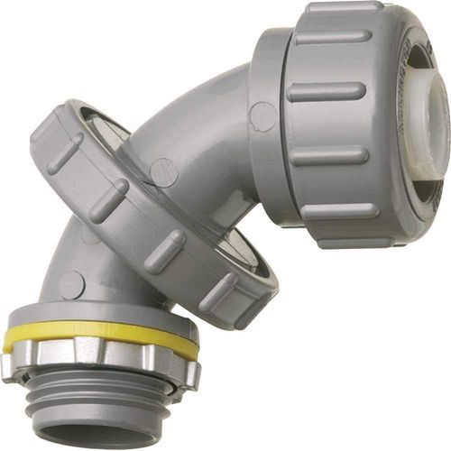 ARLINGTON INDUSTRIES NMLT7590 626866 0 to 90 Non-Metallic Connector, Liquid-Tight, 3/4"