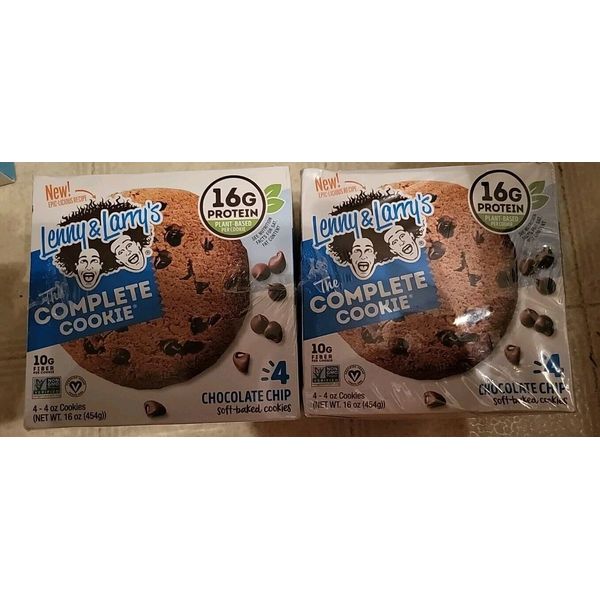 2-Lenny & Larrys Bar Chocolate Chip 4 Cookies Per Box