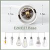 20ft Light Bulb Socket with Cord,E26/ E27 Lamp Base Desktop, Light Socket with Cord Light Bulb Base E26/ E27 Lamp Base Desktop Include Screw Cord On/Off Switch Hanging,Light Socket with Cord (20ft)