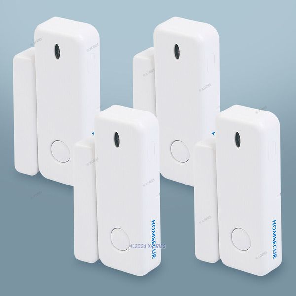 HOMSECUR Wireless Door/Window Sensors 4PCS 433MH For 4G Alarm System