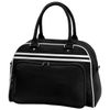BagBase BG075BKWH Retro Bowling Bag - Black/White, Medium