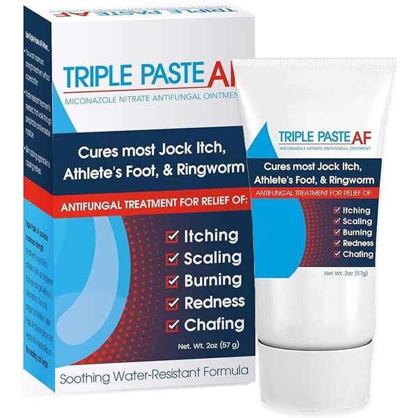 Triple Paste AF Miconazole Nitrate 2% Antifungal Ointment Soothing 2oz Pack of 2