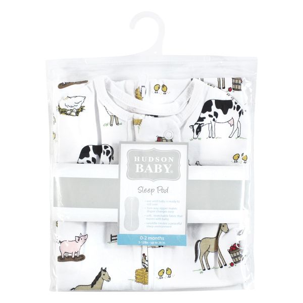 Hudson Baby Sleep Pod, Farm, 0-2 Months