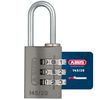 Padlock combination aluminum 20mm titanium