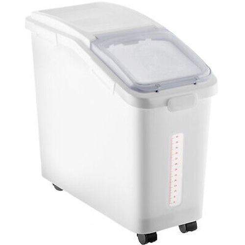 VEVOR 11.4 Gal Ingredient Storage Bin w/ Wheels Pet Food Containers Clear Scale