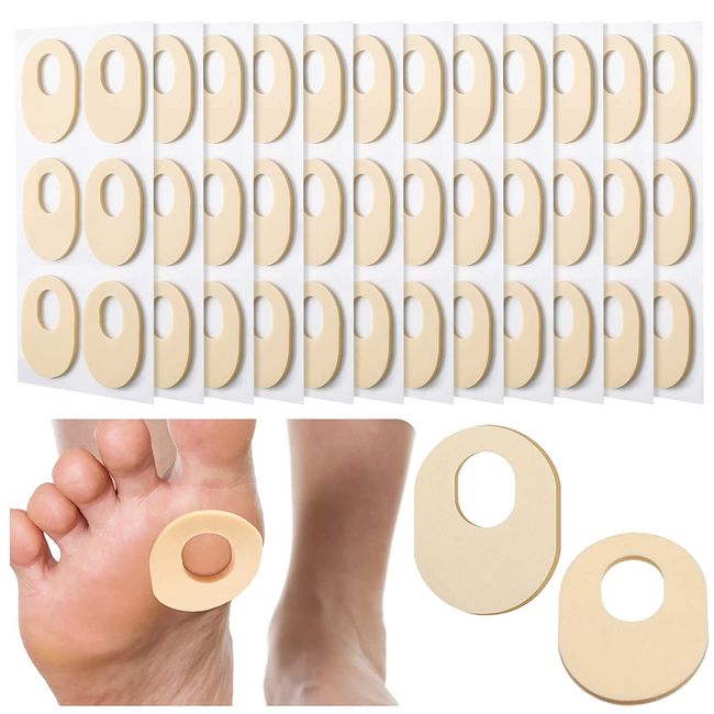 72 Count Soft Foam Callus Cushions Oval Corn Cushion Pads Self Stick Adhesive Fo