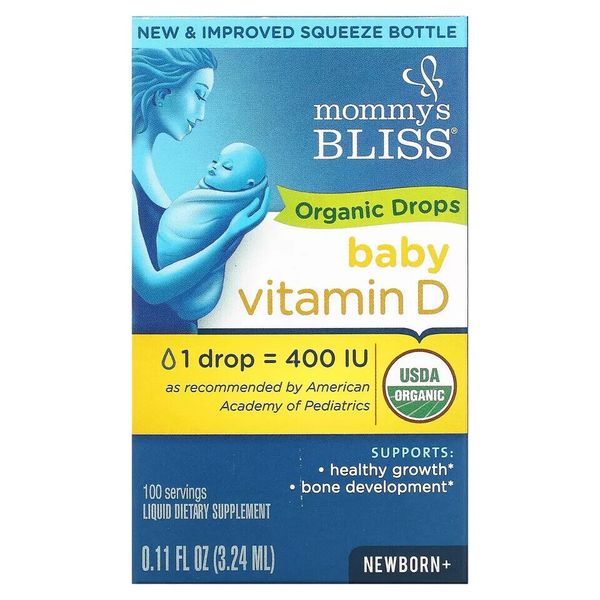 Mommy's Bliss - Organic Drops - Baby Vitamin D - Newborn   0.11 fl oz