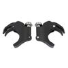 XFMT Detachable Windshield Clamps Compatible with Harley (49mm - Black)