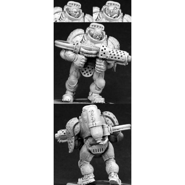 Reaper Blackstar Privateer with Flame Thrower Miniature