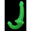 Realrock GITD 6in StraplessStrapOn NeGrn REA147GLOGRN