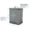Nobel First AID Box Storage Tin with Lid Heavy Duty - Grey