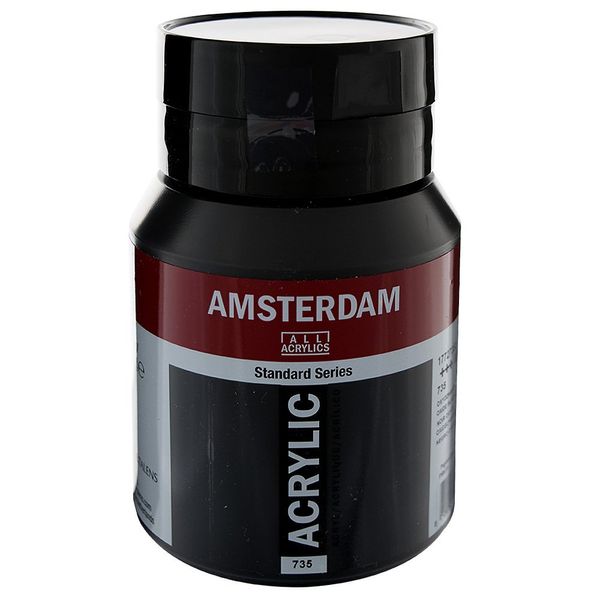 Amsterdam Acrylic Paint 500ml Bottle : OXIDE BLACK