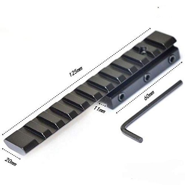  Ulightfire 55mm Leghth Picatinny Rail Mount Base 20mm-21mm  Width Mount Rail 5 Slots Picatinny Mount Rail for Scope,Dotsight,Flashlight  Installation : Sports & Outdoors