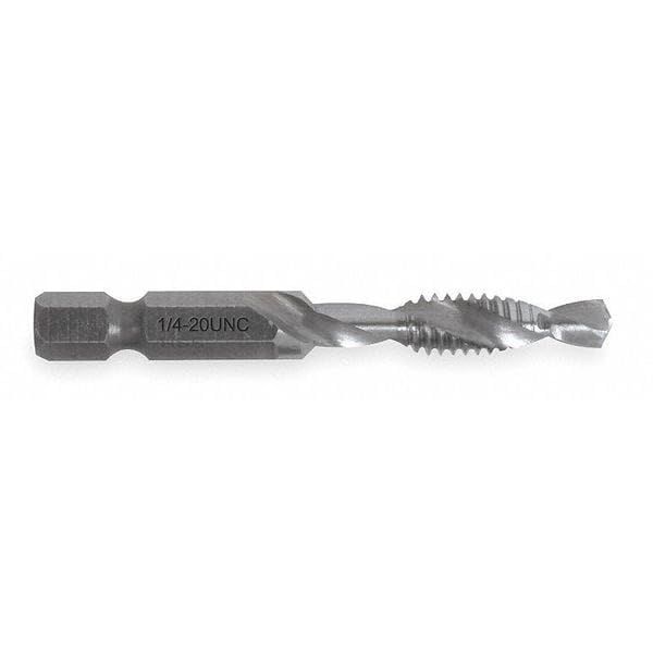 Drill/Tap/Countersink Bit, 1/4-20x2 1/4 L, Mfr: DTAP1/4-20-A