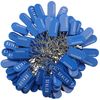 Plastic Wire Padlock Security Seals Sequentially Numbered (Pack of 100) (Blue)