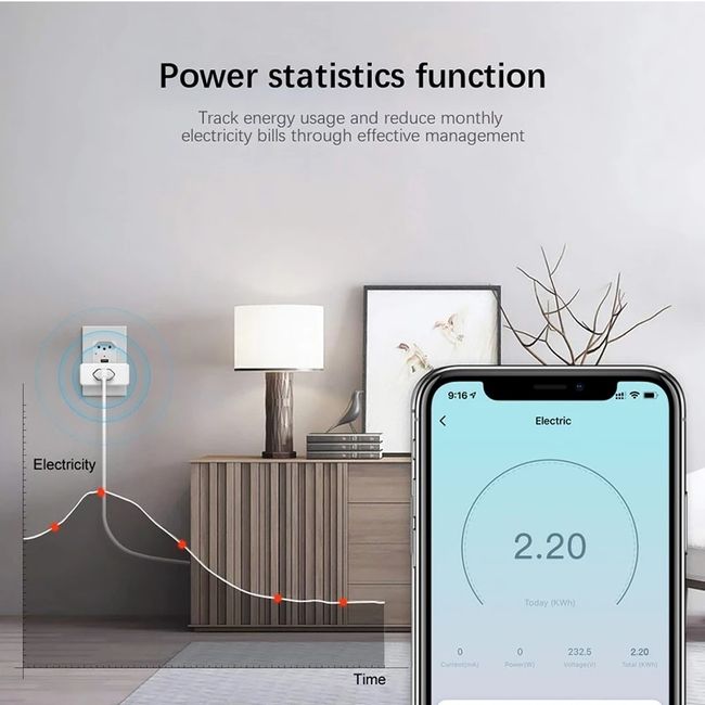 Smart Electric Wall Plug Zigbee  Electrical Outlet Brazil Home