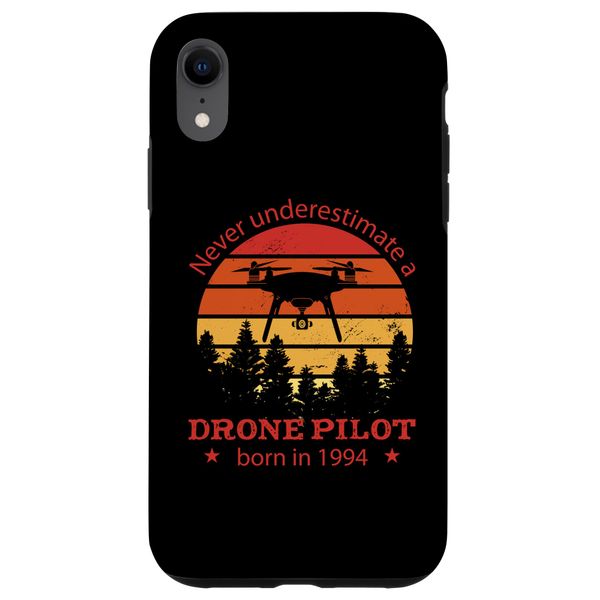 Drone pilot born in 1994, birthday, quadcopter drone phone case