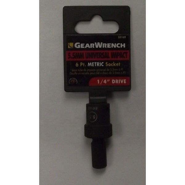 GearWrench 84160 1/4" Drive 5.5mm Universal Impact Socket