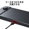 Elecom GM-NSE21SPBK Slip-in Hard Case Compatible with NINTENDO SWITCH OLED Models (Black)