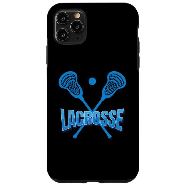 Blaue Lacrosse-Sticks Hülle für iPhone 11 Pro Max