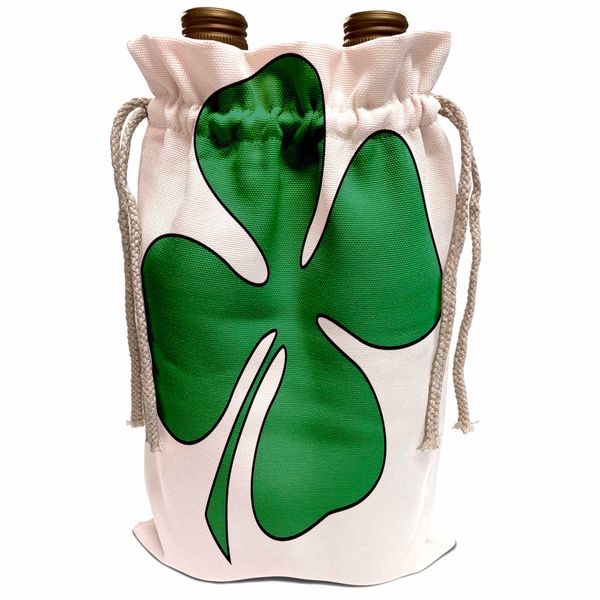 Wine Bag - Green Shamrock St, Patricks Day